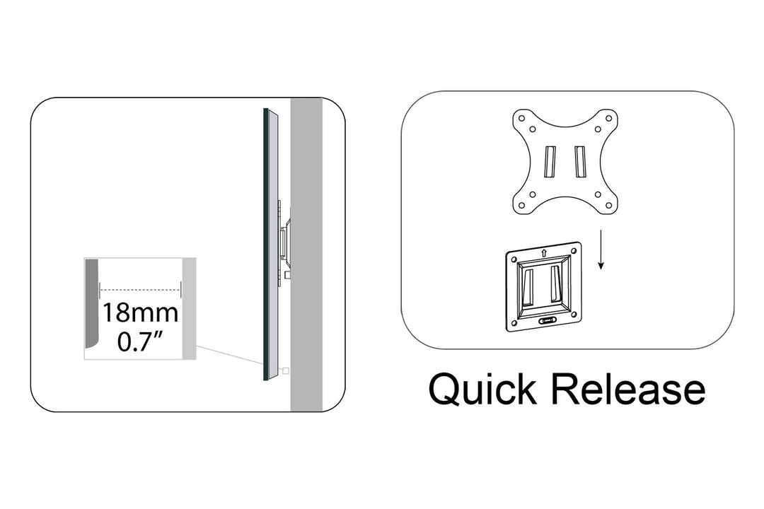 Digitus Ekran Taşıyabilen Sabit Askı Aparatı, Maksimum 81 Cm, 32 İnç Ekran, Maksimum Yük Kapasitesi 18kg, VESA 100 X 100mm, Duvara Monte Edilebilir, Siyah Renk, Su Terazili (DA-90303-1) 3