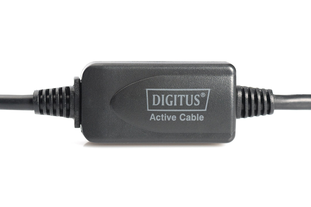 Digitus USB 2.0 Repeater / Uzatma Kablosu, USB A Erkek / A Dişi, 15 Metre (DA-73101)