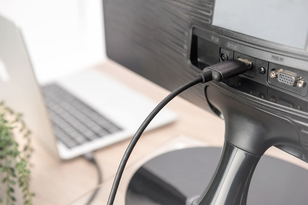 Digitus USB-C HDMI Görüntü Adaptör Kablosu, UHD 4K/30Hz, 1.8 Metre, Siyah Renk, Metal Gövde (DA-70821) 4