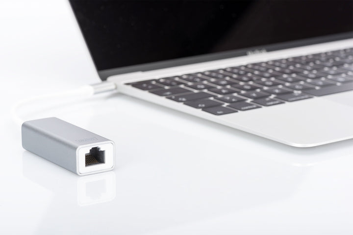 Digitus USB Tip C (USB 3.0) Gigabit Ethernet Adaptörü, 1 X 10/100/1000 Port, 1 X USB Tip C Erkek Port (Bilgisayar Bağlantısı İçin), Çip Takımı: AX88179A (DN-3024) 2