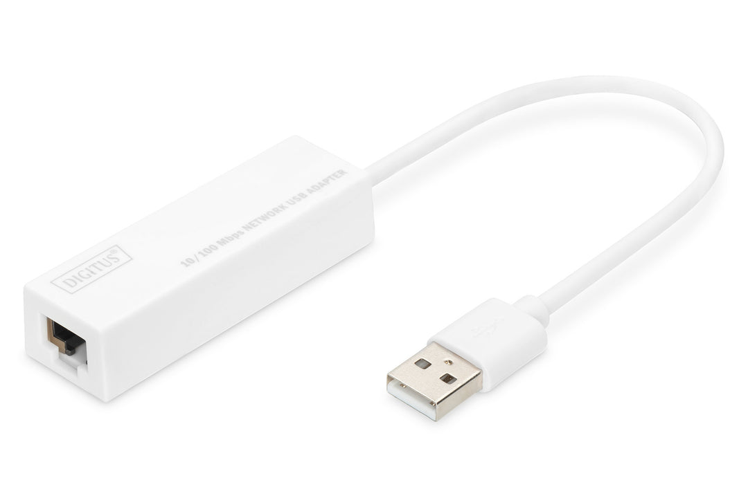 Digitus USB 2.0 Fast Ethernet Adaptörü, 1 X 10/100 RJ45 Dişi, USB-A Erkek (DN-10050-1) 10