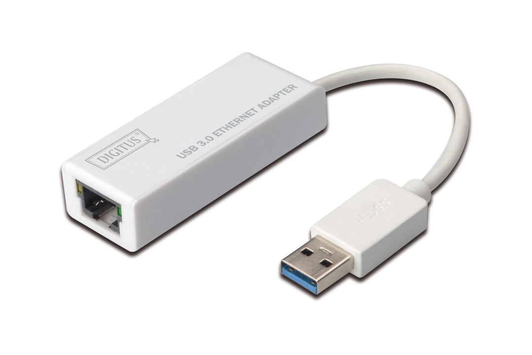 Digitus USB 3.0 Gigabit Ethernet Adaptörü, 1 X 10/100/1000 RJ45 Dişi Yuva, USB-A Erkek Konnektör (DN-3023)