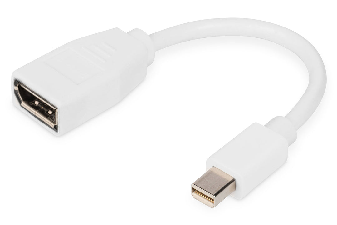 Digitus DisplayPort Adaptörü, Mini DP Erkek DP Dişi, 0.15 Metre , DP 1.2 Uyumlu (DB-340405-001-W)