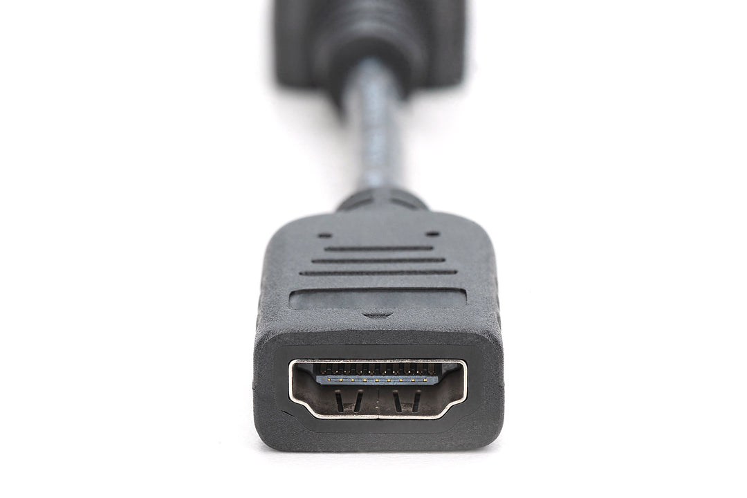 Digitus DisplayPort (DP) HDMI Adaptörü, Kablolu, DP Erkek - HDMI Tip A Dişi, AWG: 28, Çift Kat Zırhlı, 0.15 Metre, Kilit Mekanizmalı, DP 1.1a Uyumlu, Siyah Renk (AK-340400-001-S) 3