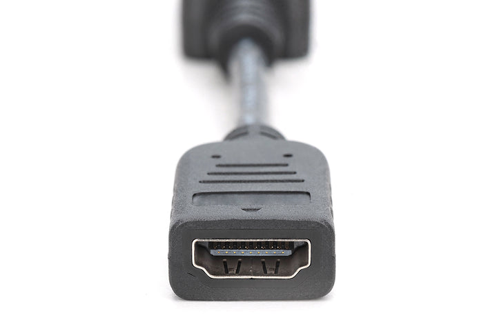 Digitus DisplayPort (DP) HDMI Adaptörü, Kablolu, DP Erkek - HDMI Tip A Dişi, AWG: 28, Çift Kat Zırhlı, 0.15 Metre, Kilit Mekanizmalı, DP 1.1a Uyumlu, Siyah Renk (AK-340400-001-S) 3