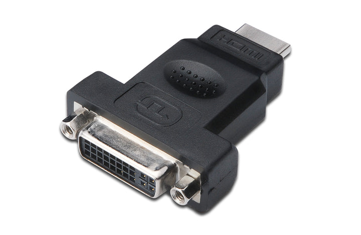 Assmann HDMI DVI-I Adaptörü, HDMI Tip A (19) Erkek - DVI-I (24 + 5) Dişi, HDMI 1.3, Siyah Renk (AK-330505-000-S)