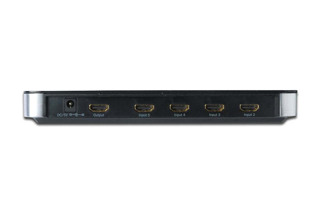 Digitus 5 Port HDMI Switch, 4 Giriş (HDMI Arayüzlü Kaynak Cihaz), 1 Çıkış (HDMI Arayüzlü Görüntü Aygıtı), 1 PC Bağlantısı (USB) (DS-45310) 2