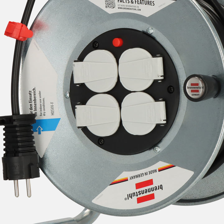 Brennenstuhl 3X1,5 25 Metre İç Mekan Kablolu Makara 5