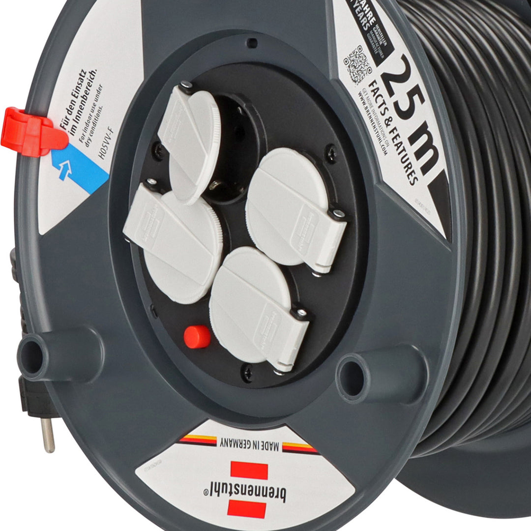 Brennenstuhl 3X1,5 25 Metre İç Mekan Kablolu Makara 10