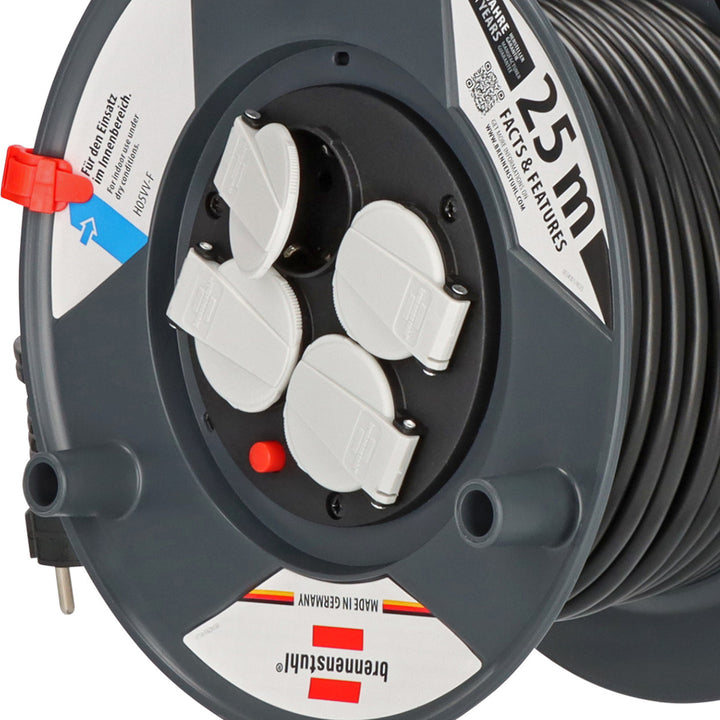 Brennenstuhl 3X1,5 25 Metre İç Mekan Kablolu Makara 10