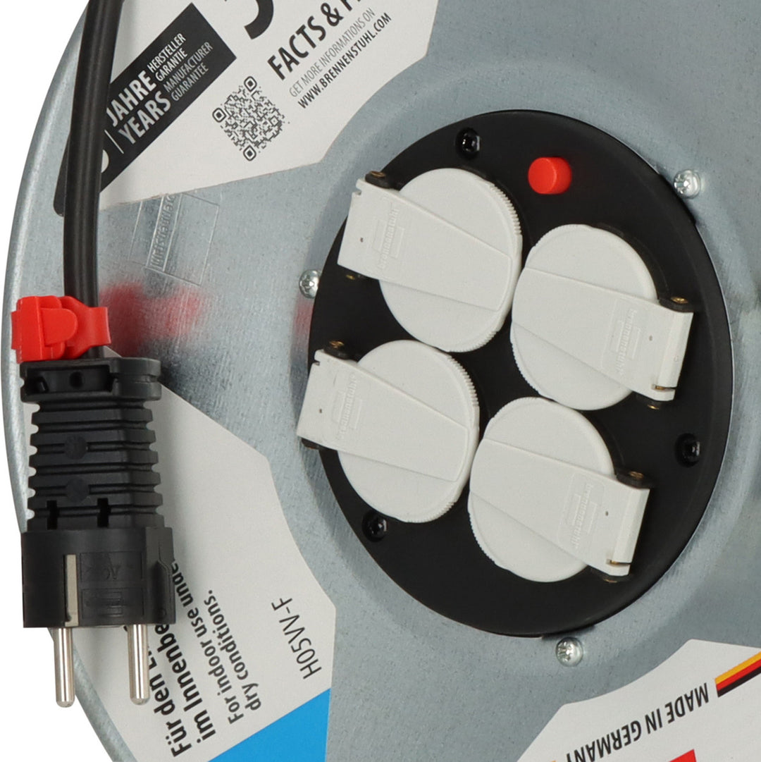 Brennenstuhl 3X1,5 50 Metre İç Mekan Kablolu Makara 8