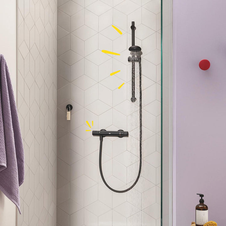 Grohe Precision Start Siyah Termostatik Duş Bataryası 5