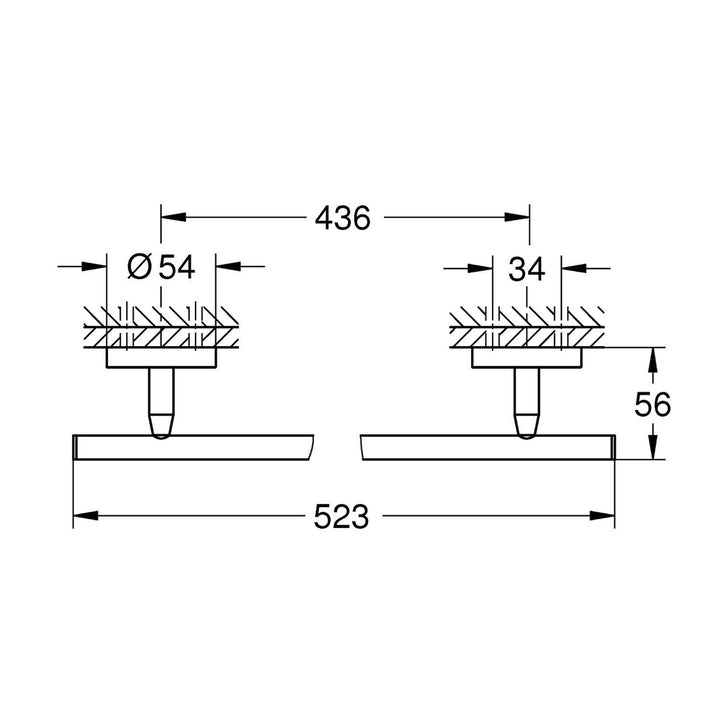 Grohe Start Cosmo Uzun Havluluk 52cm 2