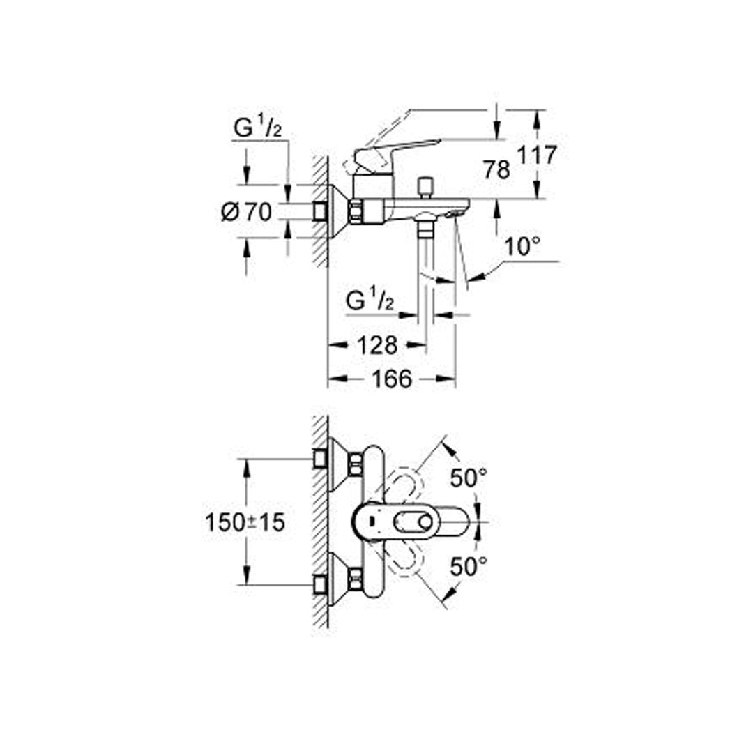 Grohe Start Loop Banyo Bataryası 2