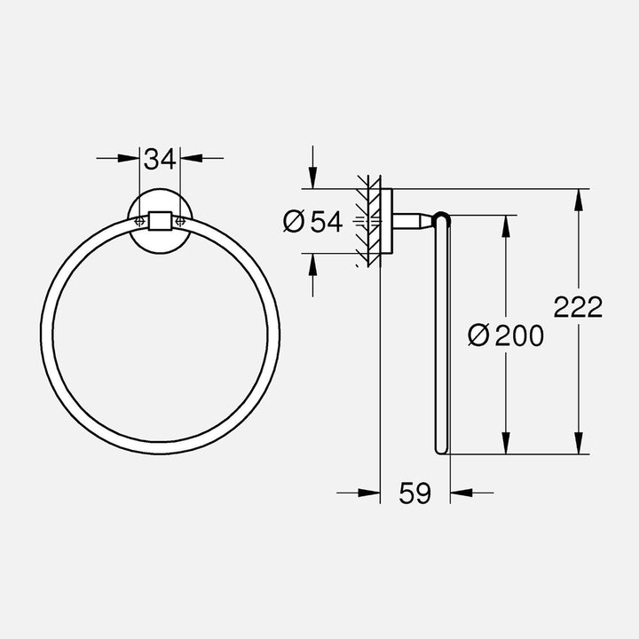 Grohe Start Cosmo Halka Havluluk 2
