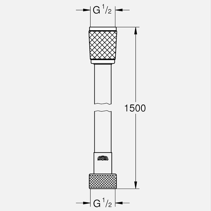 Grohe VitalioFlex Spiral Duş Hortumu 150 cm 6