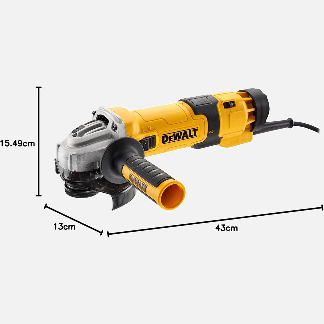 Dewalt DWE4257 1500 Watt 125mm Devir Ayarlı Profesyonel Avuç Taşlama 3