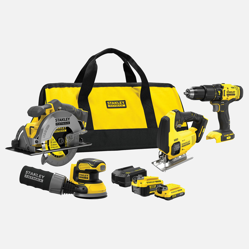 Stanley SFMCK412MDS-QW 18V 4`lü Makine Seti (Akülü Matkap, Daire Testere, Dekupaj Testere, Ekzantrik Zımpara) 2