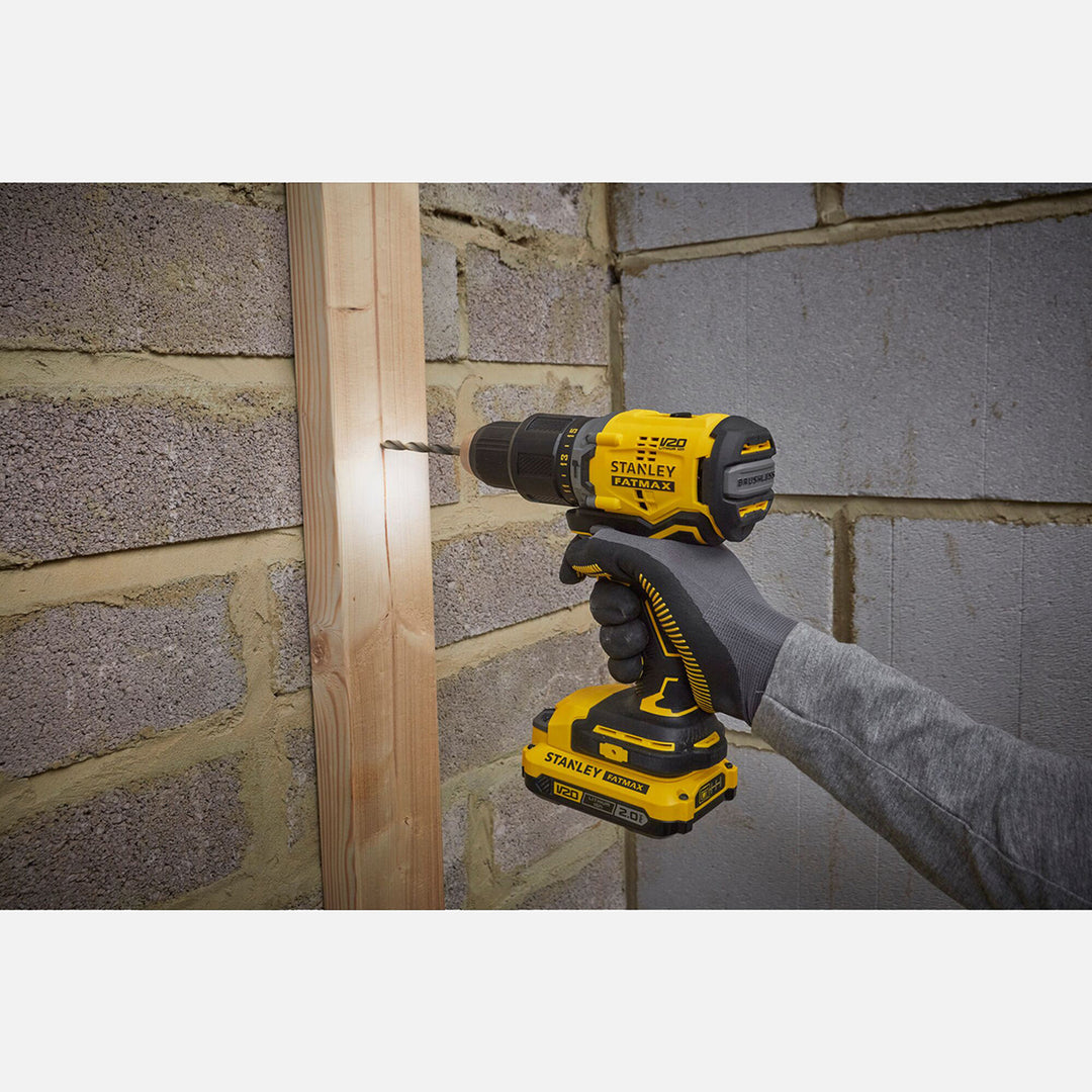 Stanley SFMCK217M1S-QW 18V Akülü Darbeli Matkap ve Somun Sıkma 2`li Seti (SFMCD715(Kömürsüz) SfmcF920(Kömürsüz) 4Ah Hızlı Şarj Aleti (SFMCB14) Bez Çanta 7