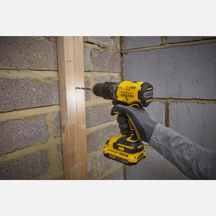 Stanley SFMCK217M1S-QW 18V Akülü Darbeli Matkap ve Somun Sıkma 2`li Seti (SFMCD715(Kömürsüz) SfmcF920(Kömürsüz) 4Ah Hızlı Şarj Aleti (SFMCB14) Bez Çanta 8