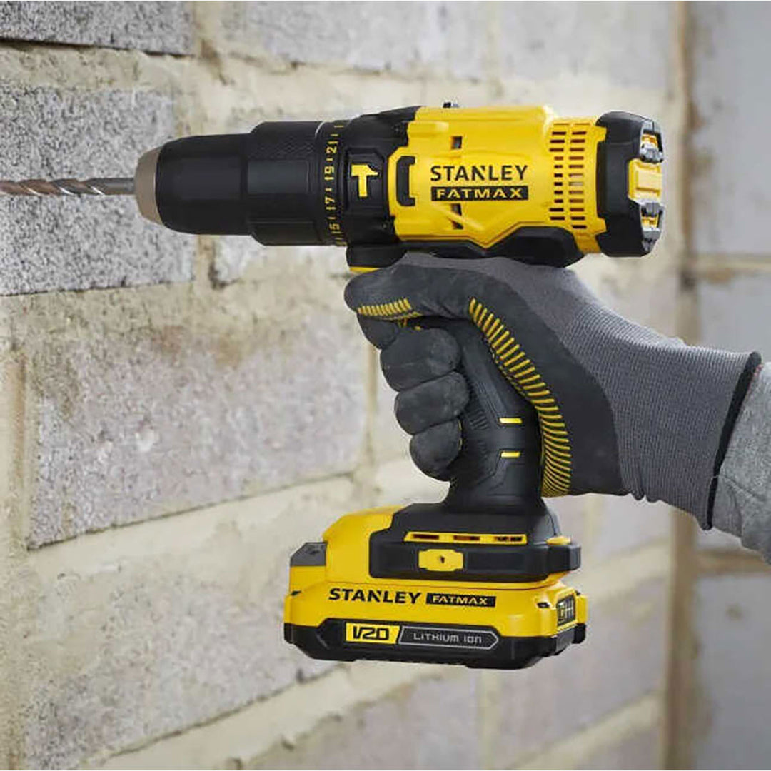 Stanley Fatmax Scd718D2K-Tr 18V 2.0Ah V 20 Li-ion Çift Akülü Darbeli Matkap 3