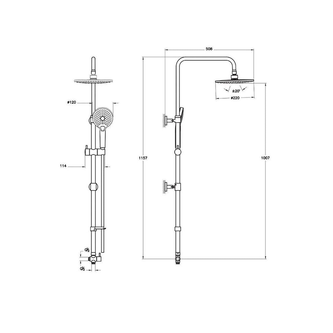 Artema Joy Round 220 Duş Sistemi 3