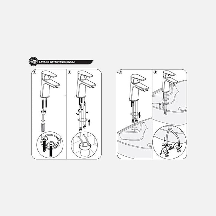 ECA Niobe Kuğu Lavabo Bataryası 3