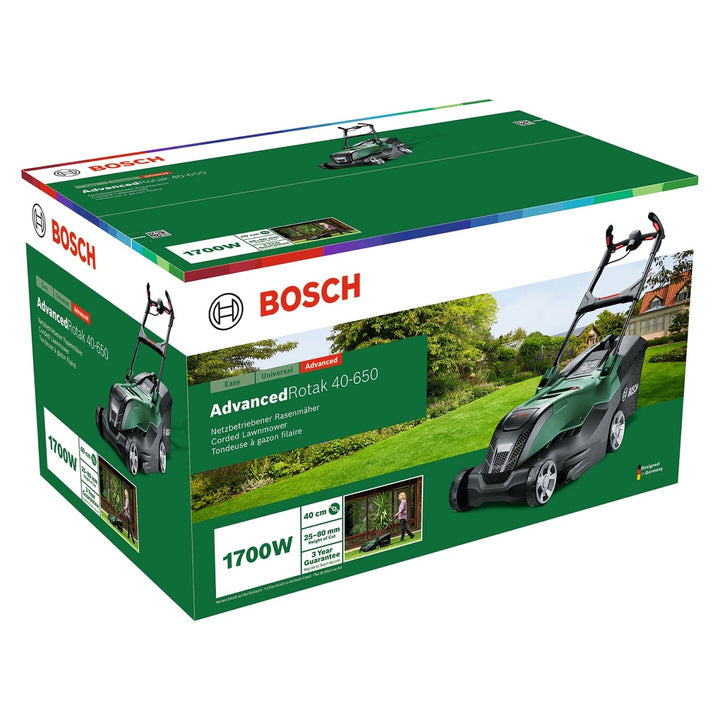 Bosch Advanced Rotak 36V-40-650 Çim Biçme Makinesi ve 1x4,0 Ah Akü Şarj Cihazı 6