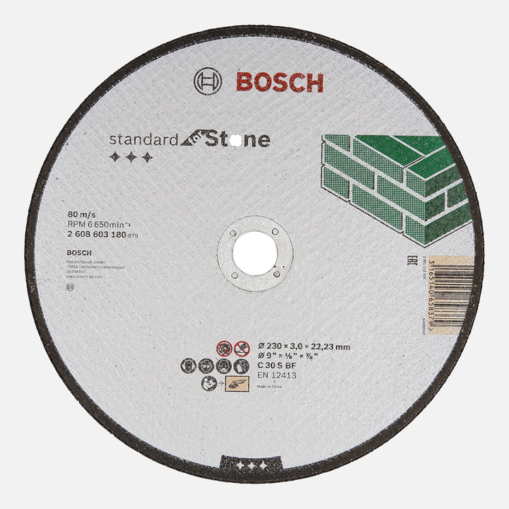 Bosch 230x3,0 mm Standard Seri Düz Taş Kesme Diski (Taş)