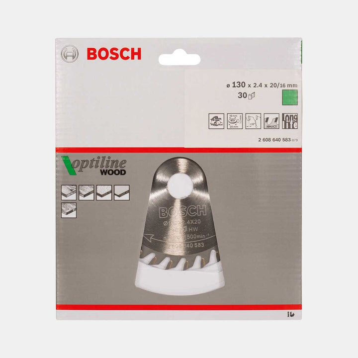 Bosch Optiline Daire Testere Bıçağı 130x16 mm 30 Diş