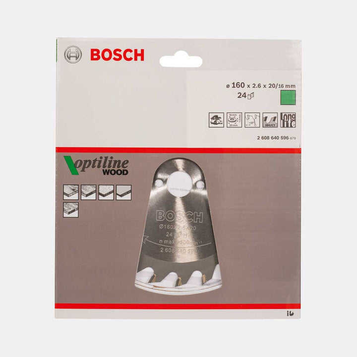 Bosch Optiline Daire Testere Bıçağı 160x16 mm 24 Diş 2