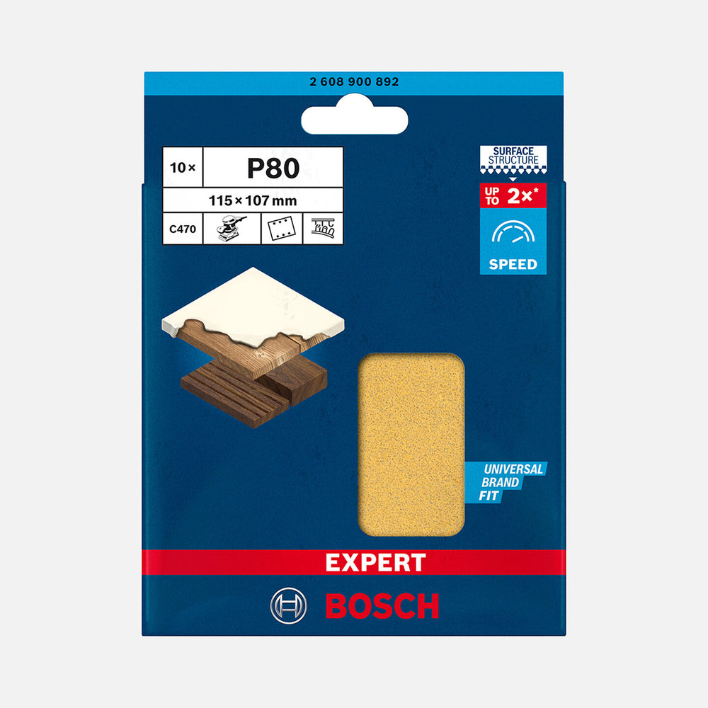 Bosch Exp Zımpara Exc470,S1261,G80 Hook&amp;Loop 10`lu 2