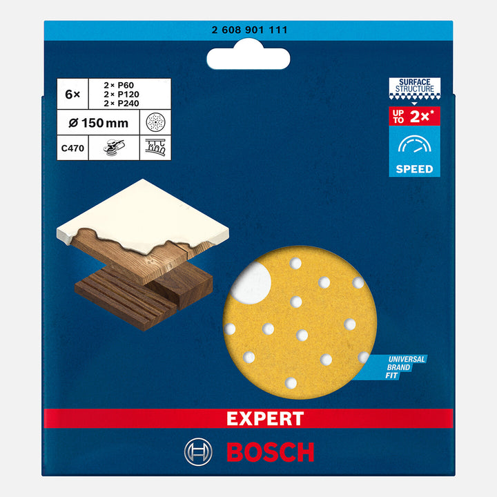 Bosch Exp Zımpara Exc470,S21261 Hook&amp;Look 6`lı