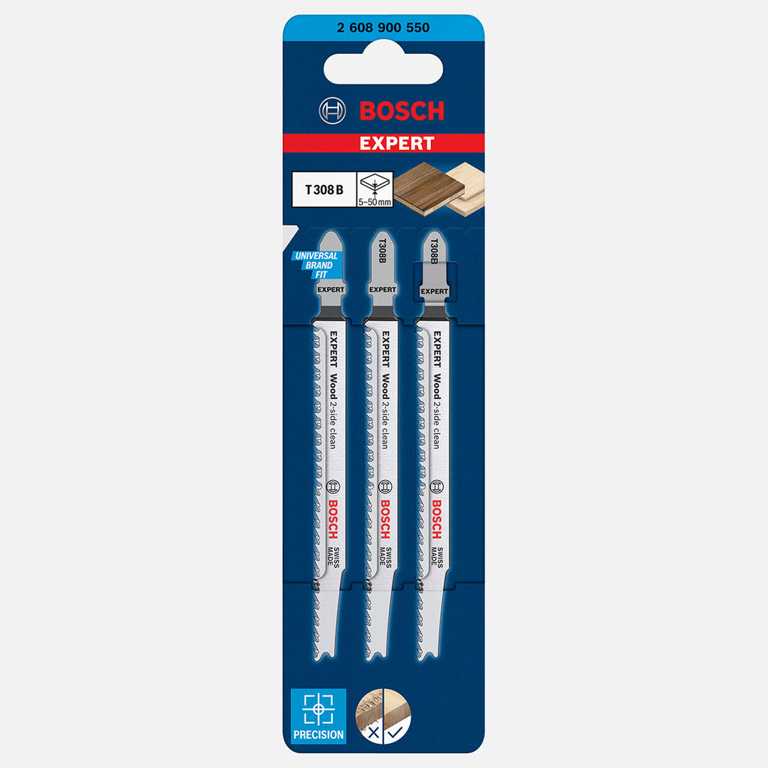 Bosch Exp Dekupaj Bıçağı Excleanfwood T308B 3`lü 2