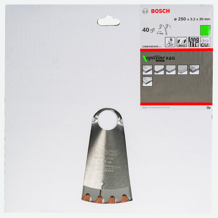 Bosch Daire Testere Bıçağı Opw 250x30 mm 40 D 2