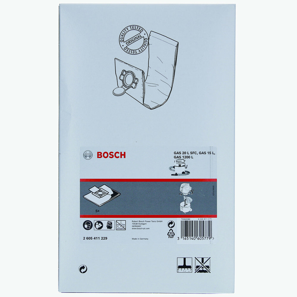 Bosch Süpürge Toz Torbası Kuru Gas15L 2