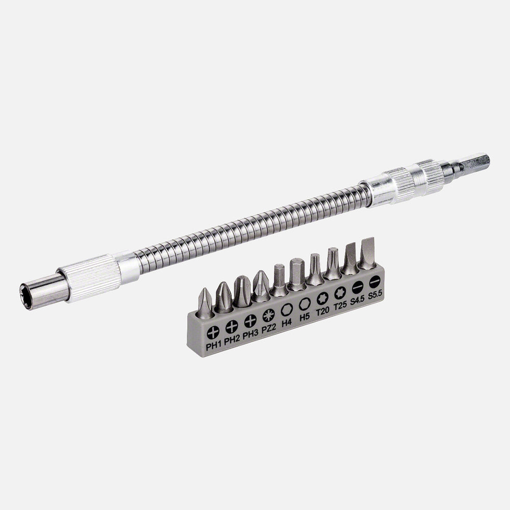 Bosch 10 Parça Vidalama ve Uzatma Adaptörü (20 cm) 2