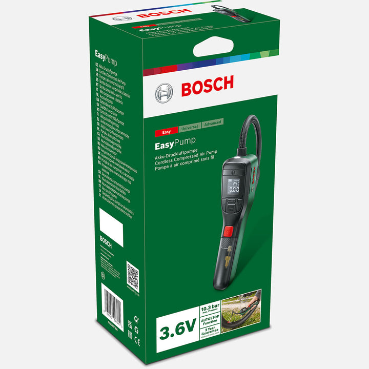 Bosch EasyPump 3.6 V Akülü Hava Pompası (Entegre Akü) 4