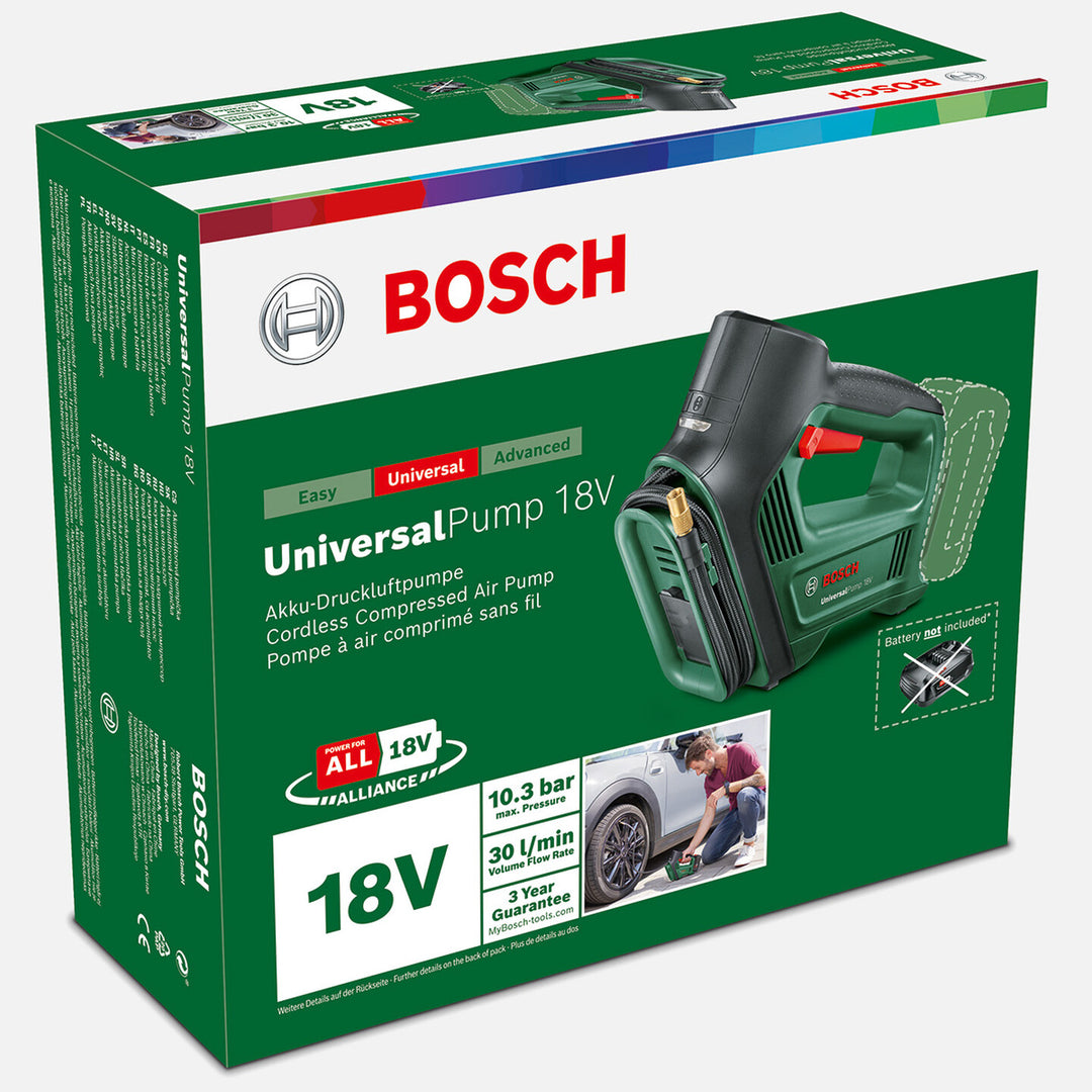 Bosch Universal Pump 18V Solo Akülü Hava Kompresörü (Akü ve Şarj Cihazı Dahil Değildir.) 3