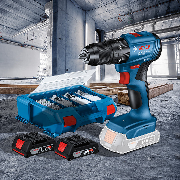 Bosch GSB 185-LI Çift Akülü Darbeli Delme Vidalama 7