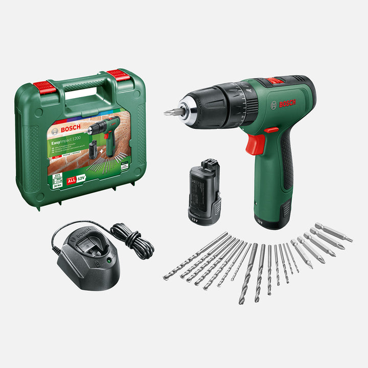 Bosch EasyImpact 1200 (1.5 Ah, Çift Akü, GAL1210CV) 12`li Aksesuar Seti 3