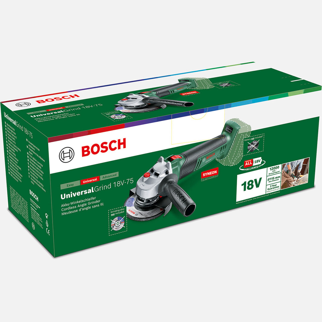 Bosch Universal Grind 18V-75 Akülü Taşlama Makinesi -Solo (Akü ve Şarj Cihazı Dahil Değildir.) 4