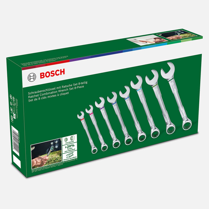 Bosch Cırcırlı Anahtar Takımı 8 Parça 4