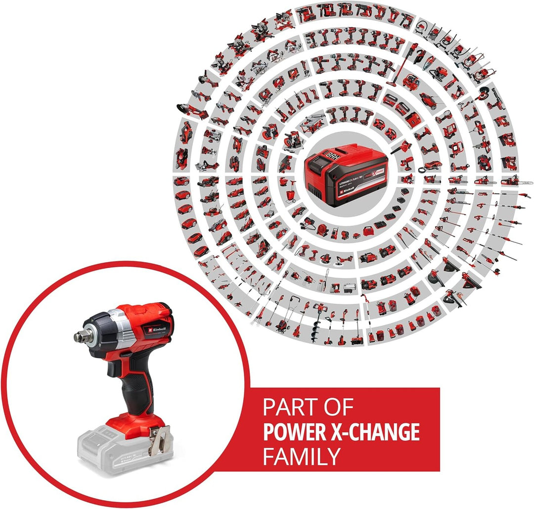 Einhell TE-CW 18 Li BL PXC 18V Li-ion Akülü Darbeli Somun Sıkma Makinesi-Solo (Akü ve Şarj Cihazı Dahil Değildir.) 3