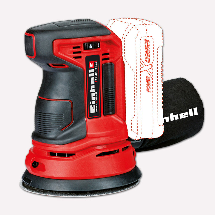 Einhell TE-RS 18 Li Solo Akülü Eksantrik Zımpara (Akü ve Şarj Cihazı Dahil Değildir.) 4