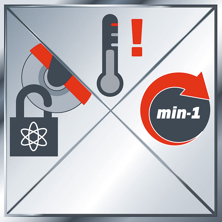 Einhell TE-AG 18/115 mm Özel Flanş Kilitlemeli Avuç Taşlama Makinesi 4