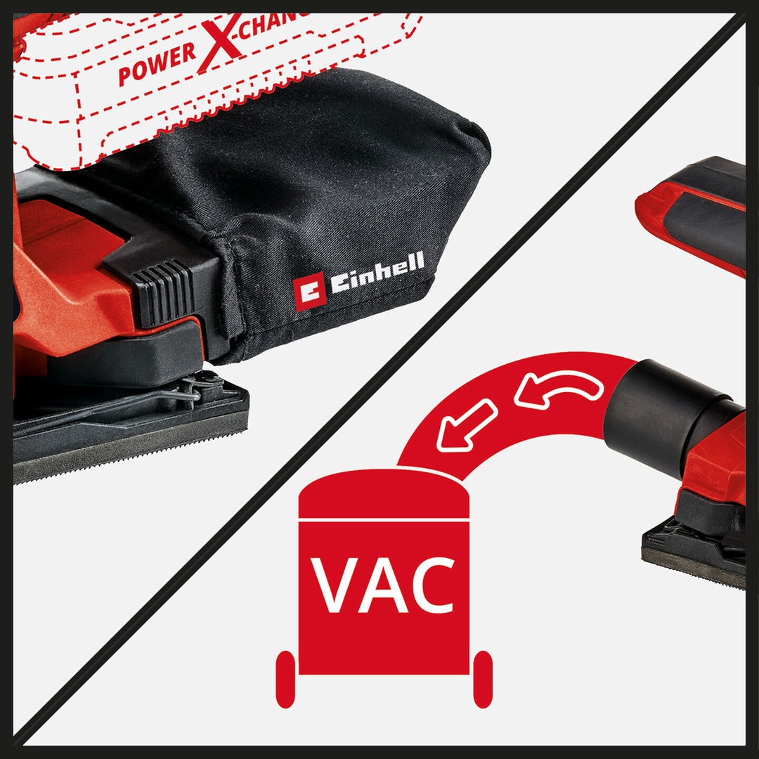 Einhell TC-OS 18/187 Li Solo Titreşim Zımpara (Akü ve Şarj Cihazı Dahil Değildir.) 5