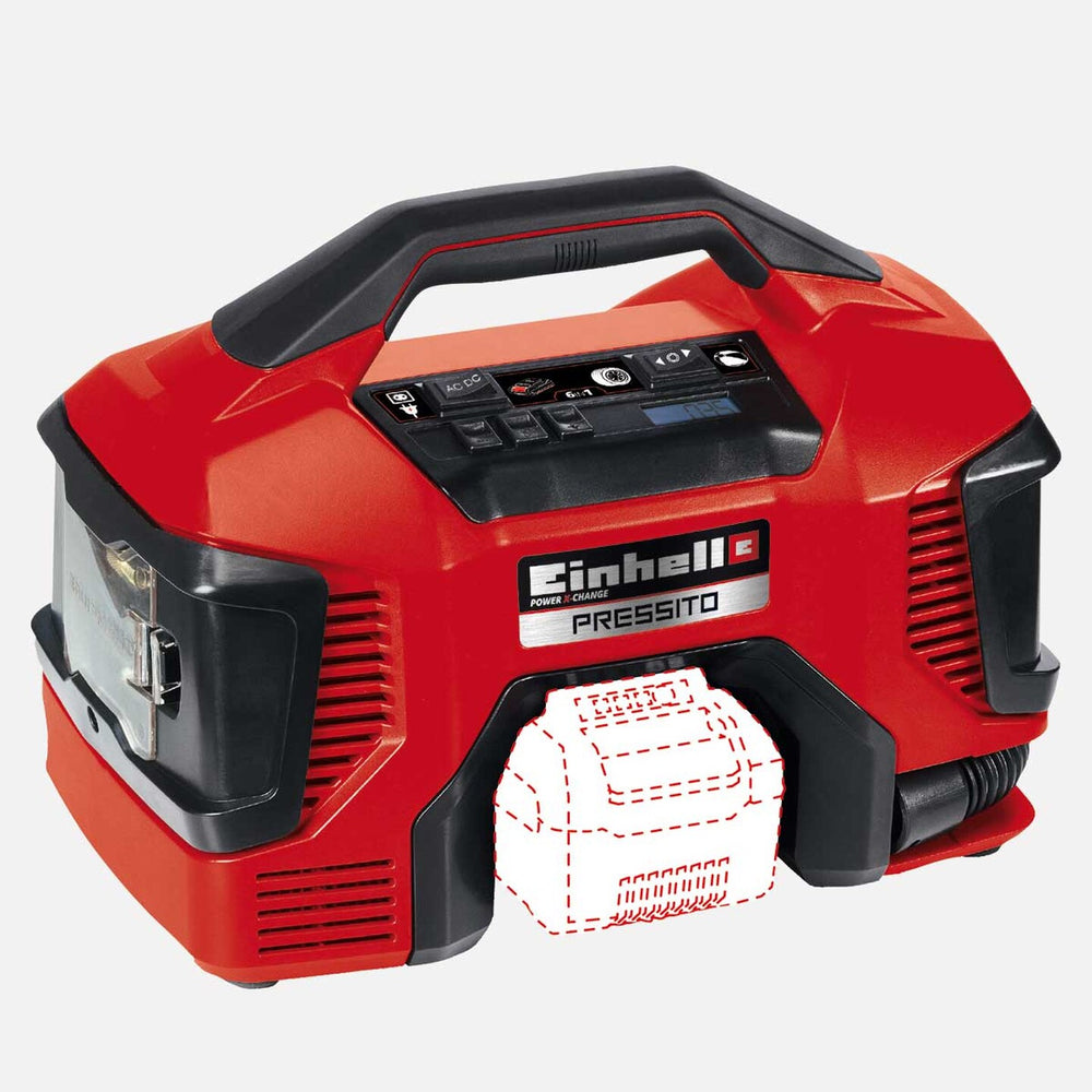 Einhell Pressito Solo Hibrit Kompresör (Akü ve Şarj Cihazı Dahil Değildir.) 2