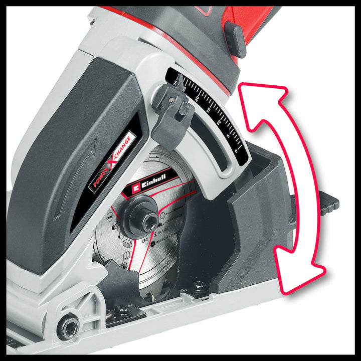 Einhell TE-CS 18V 89 mm Solo Mini Daire Testere (Akü ve Şarj Cihazı Dahil Değildir.) 10