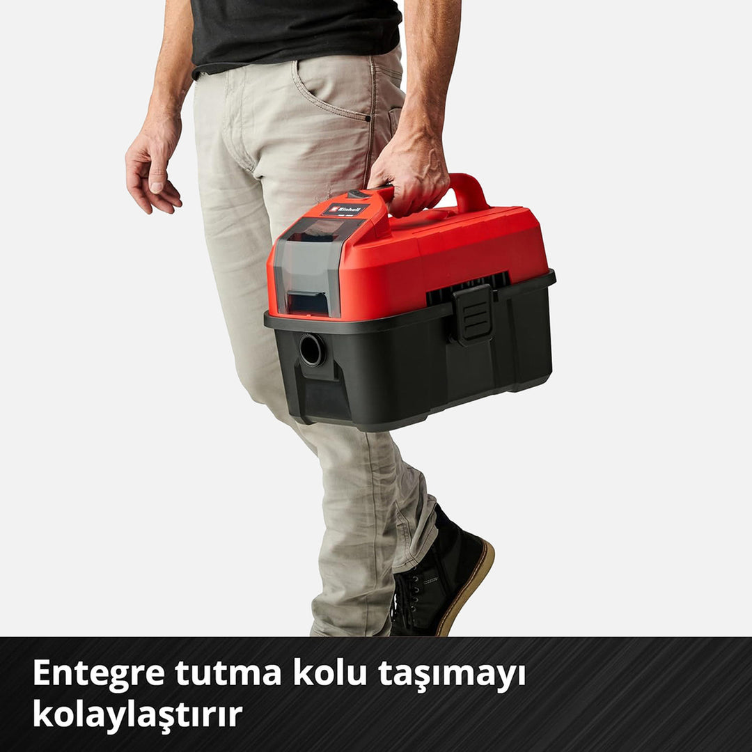Einhell TE-VC 18/10 Li Solo Akülü Islak/Kuru Süpürge (Akü ve Şarj Cihazı Dahil Değildir.) 3
